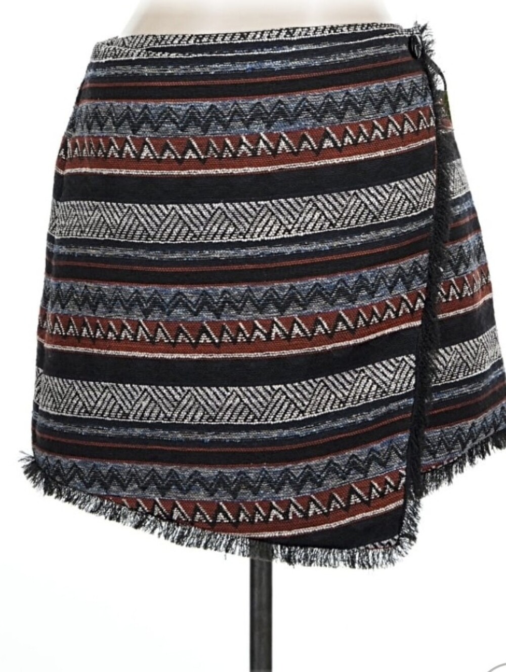 NWT Sam Edelman Prairie Dreamer Aztec Wrap Mini Skirt Size